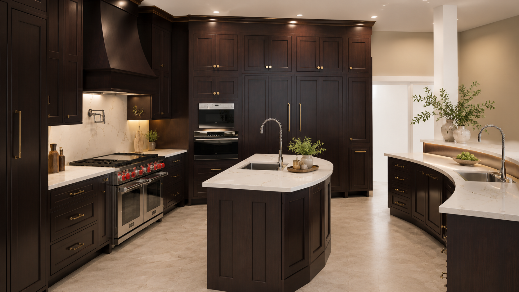 Finished custom kitchen
